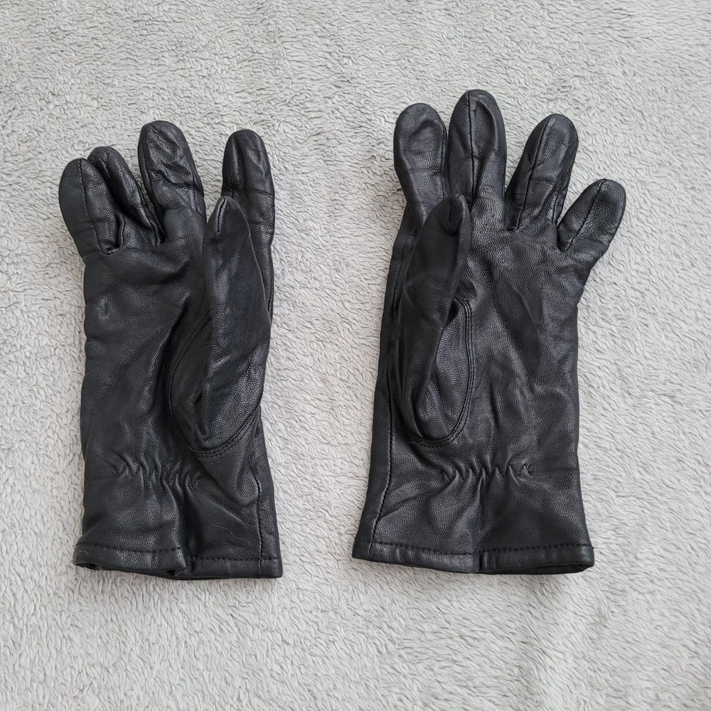 Vintage genuine leather black gloves winter classic heritage richcore old money